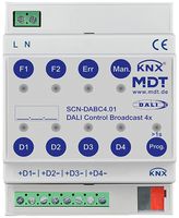 Gateway KNX/DALI AMD MDT SCN-DABC4.01 4-can 32UM/canale 110…240VUC 4UM