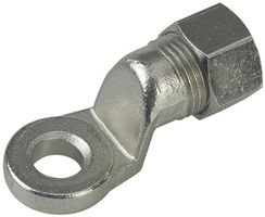 Schraubkabelschuh Flury PA 73 für Draht Ø8mm, Messing vernickelt