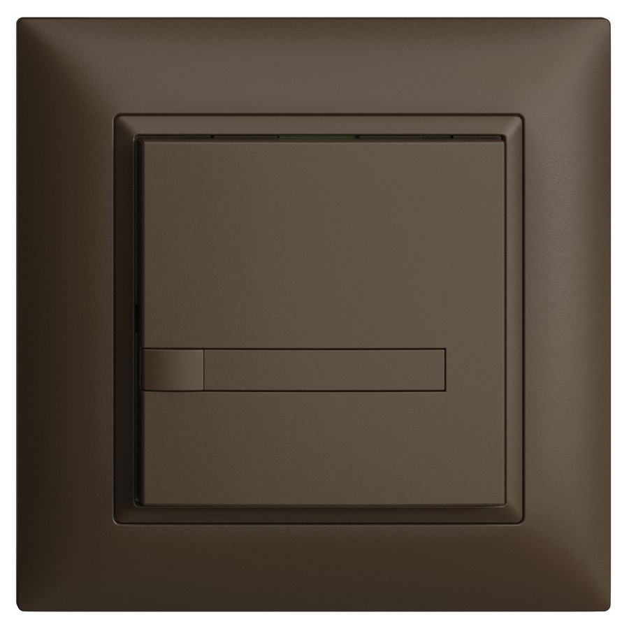 UP-KNX-Taster RGB EDUE FMI, 250mW, o.LED, m.Papier, 1×Taste, 1×Tastenb., cof