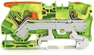 Borne de protection WAGO TOPJOB-S 6mm² 2L vert/jaune série 2106