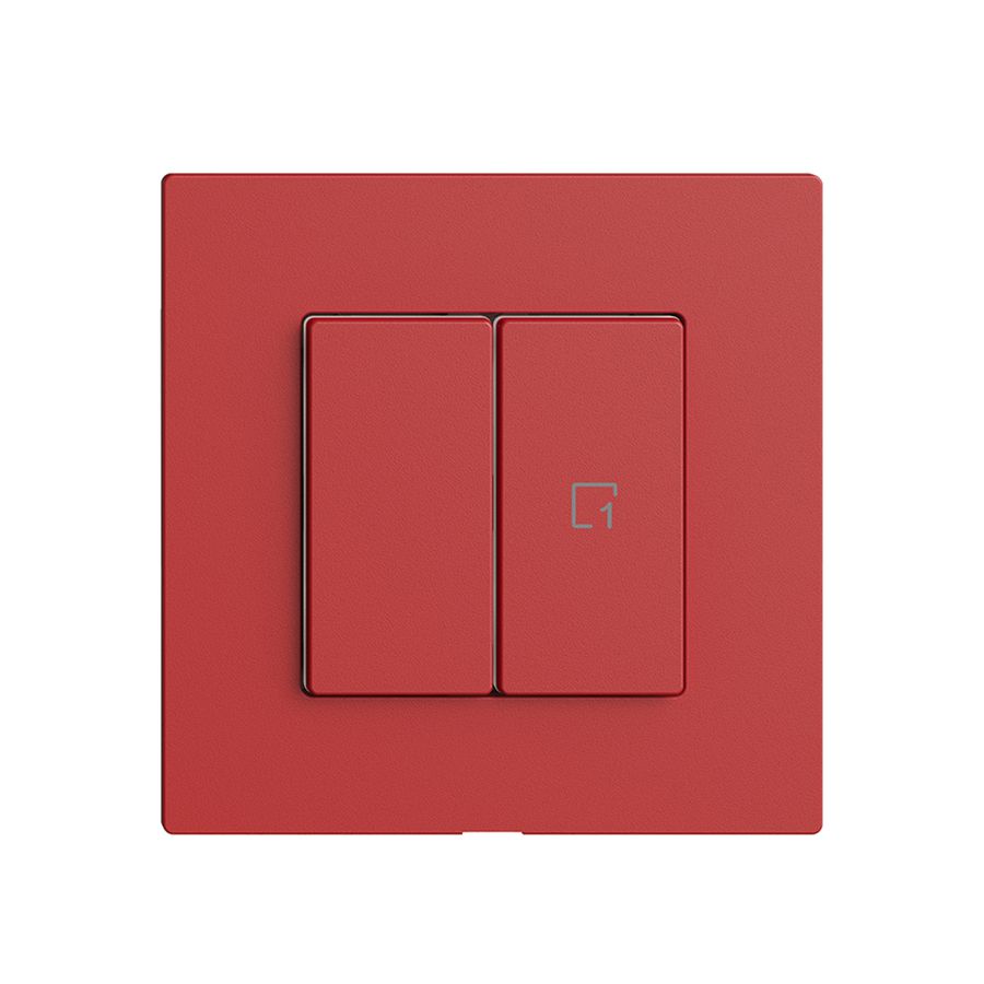 Druckschalter 1K/2T Szene WLAN Edue Wiser berry