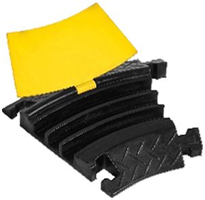 Angle plat DEM CP-3 gomme 3 canaux 345×50mm jn/no