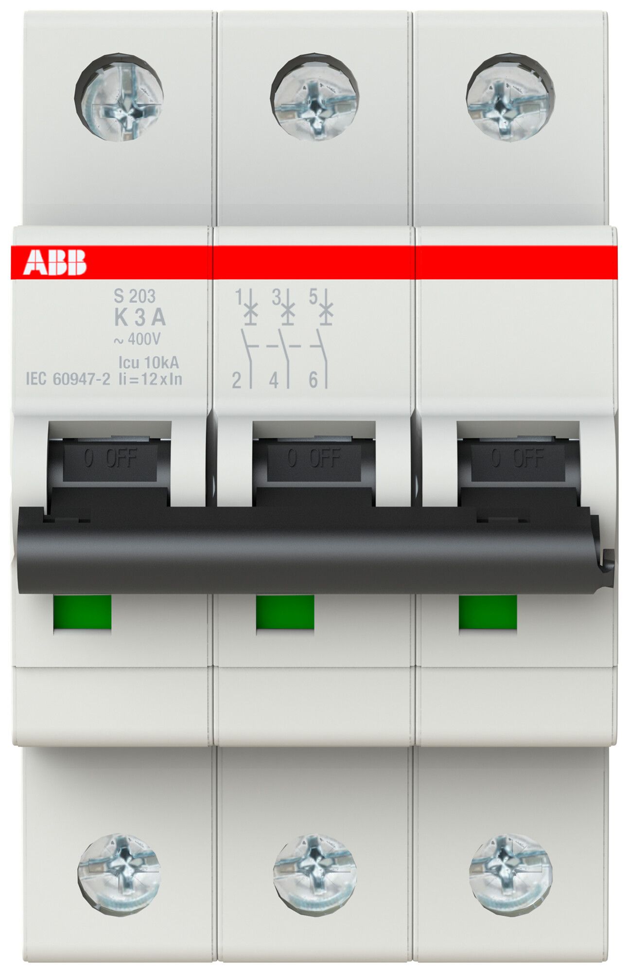Disjoncteur ABB S203-K3 3A 6kA