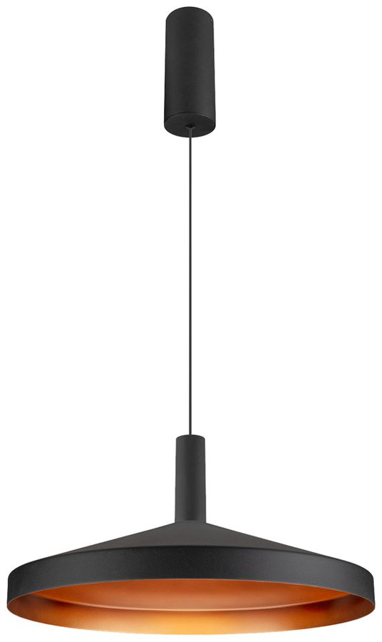 Lampada sospesa LED SLV LALU TETRA 10W 700lm 2700…3000K REG Ø360×190mm nero