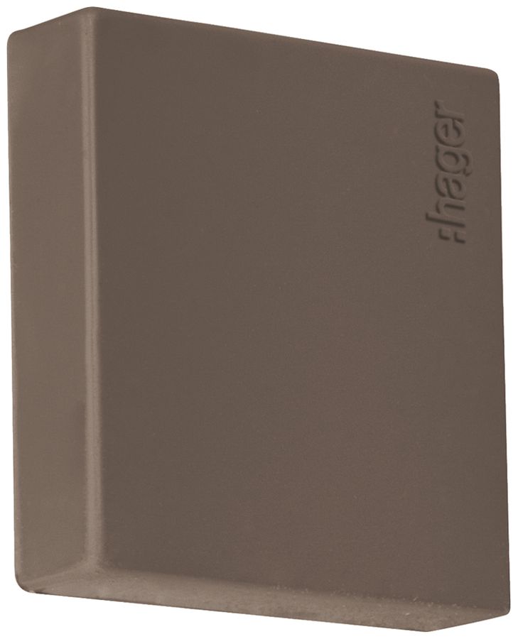 Endstück Hager tehalit.LF 25×25mm braun IP30