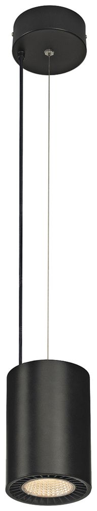 LED-Pendelleuchte SLV SUPROS 31W 2600lm 3000K 60° Ø127×185mm schwarz
