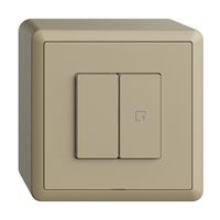Interrupteur AP 1K/2T scène Edue Wiser sand