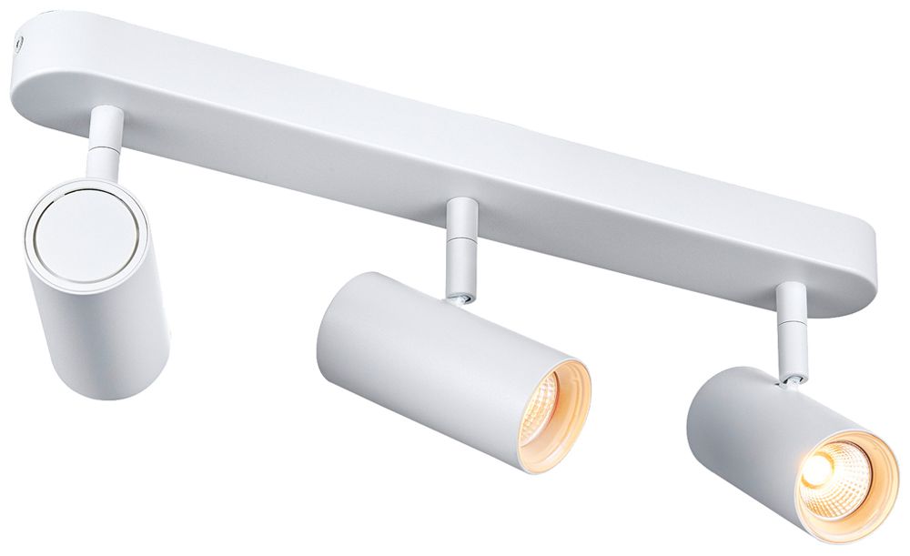 Spot LED SLV NOBLO 19W 2350lm 927 VAR 400×105×127mm blanc 3×Spot