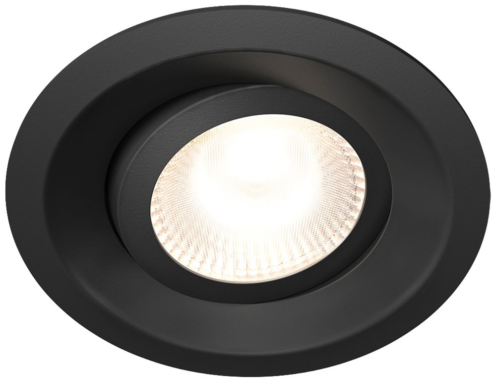 Downlight LED Plejd DWN-01-B 8W 515lm 2200…4000K IP44 REG Ø94mm nero