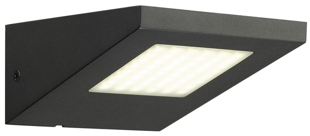 Applique LED SLV IPERI WL, 5W 320lm 4000K IP44 anthracite