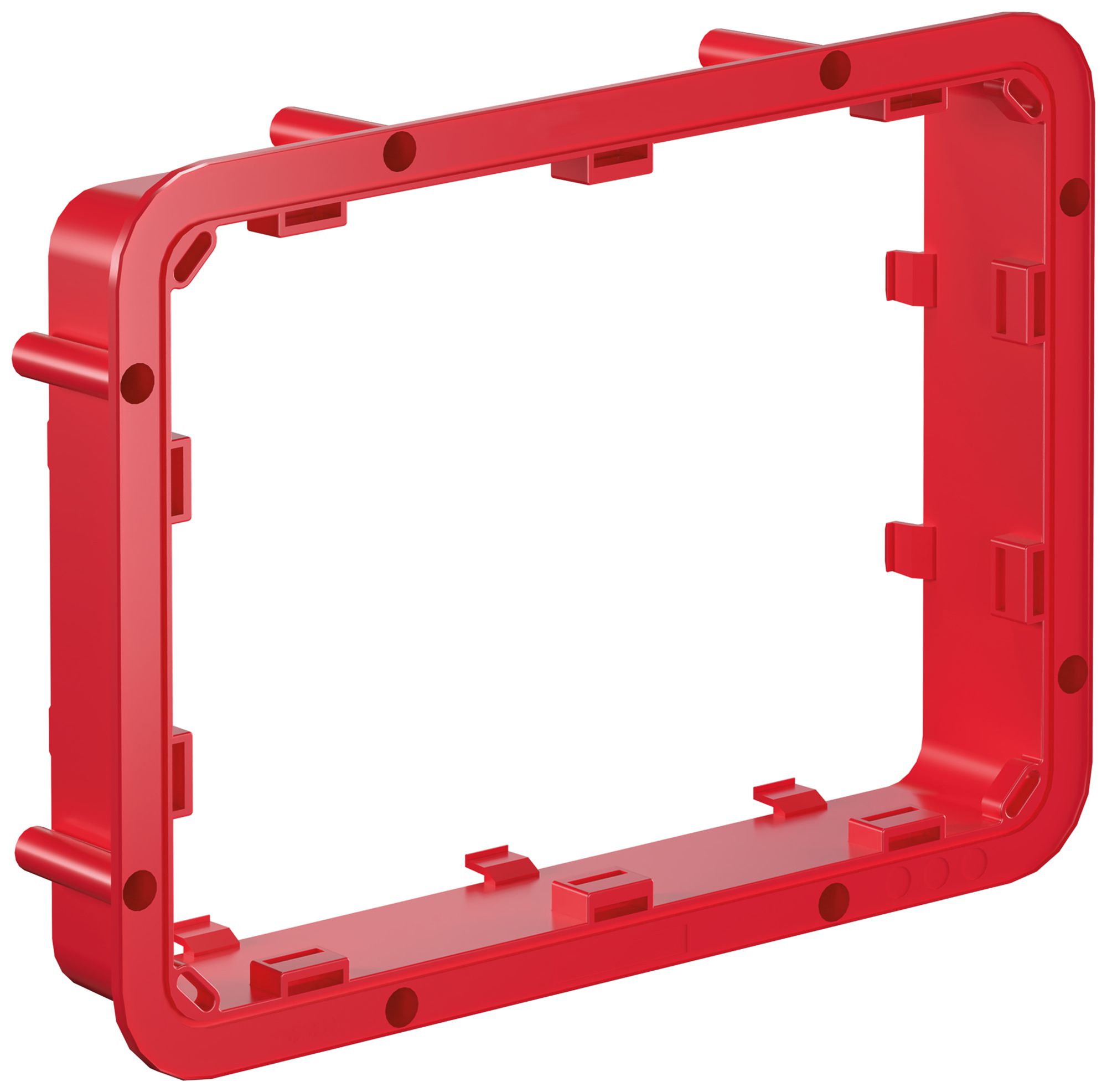 Aufsatzrahmen Morach-Technik 50mm zu Schalungskasten 290×220mm rot