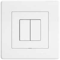 UP-Druckschalter EDIZIO.liv Wiser SNAPFIX® m.Nebenstelle 2T 2B weiss