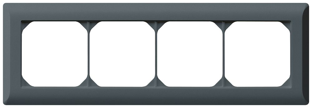 UP-Abdeckrahmen kallysto.line 1×4 anthrazit horizontal 92×272mm