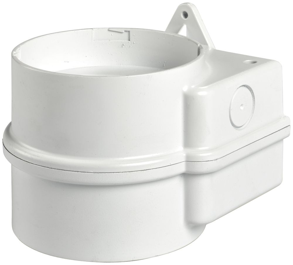 Base Hugentobler DOUBLE 1224 pour XLF RGB/SIR-E LED S/M, blanc 120×117×97mm