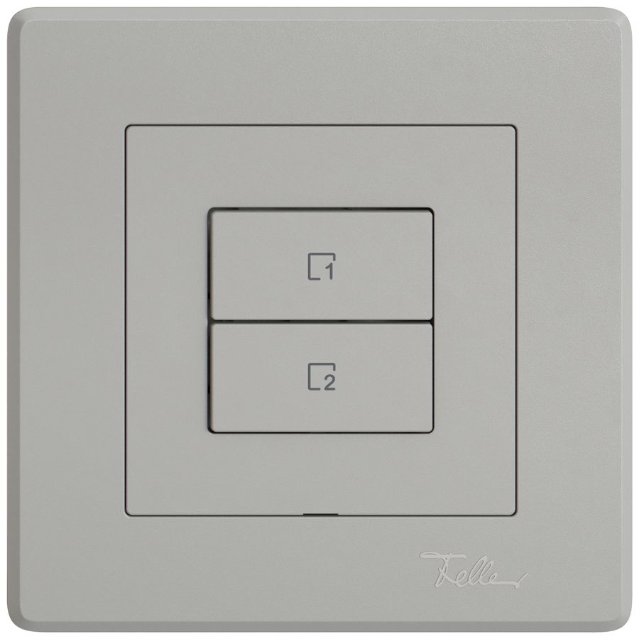 Comando p.pulsante scene INC EDIZIO.liv Wiser SNAPFIX® 2 scene vert.WLAN 2T grc