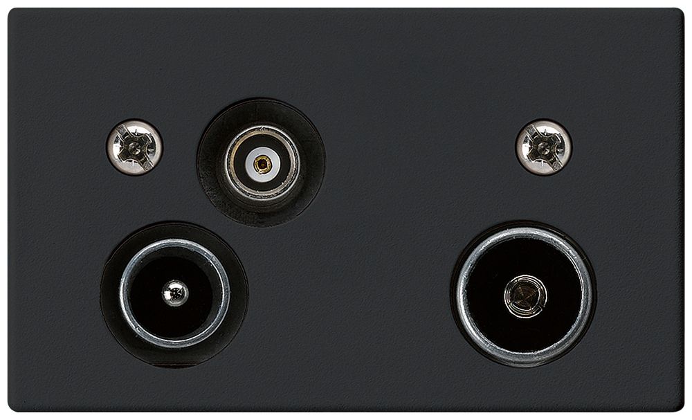 EB-Antennendose R-TV-Daten HA FLF 2GHz 11dB schwarz