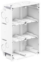 Hohlwanddose AGRO 3×2 850°C mit Laschen, M20/25, weiss