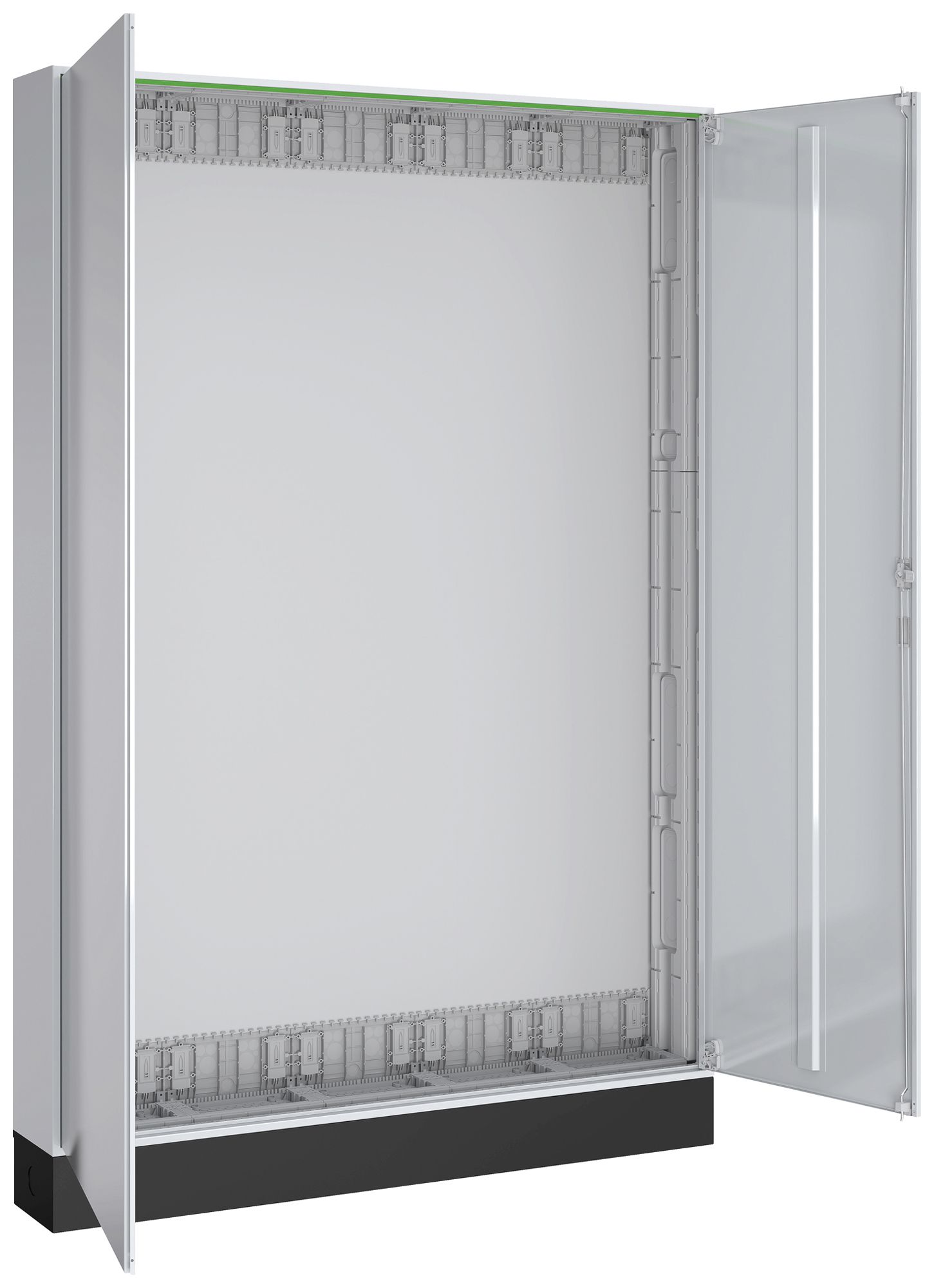 Armoire de sol PrismaSeT XL IP44 a.porte 1300×1980×210mm 5 champs 12 rangées
