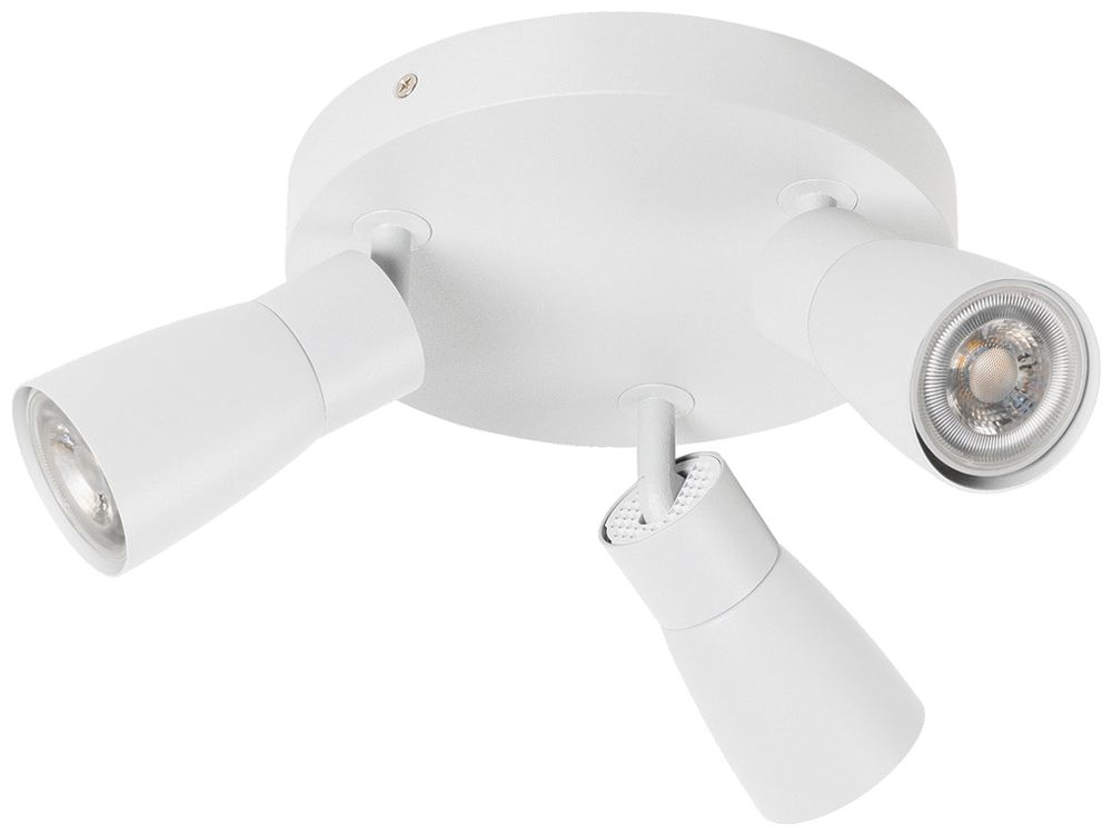 Spot SLV PURI 2.0 Dome CW GU10 3×6W VAR Ø180×113mm blanc