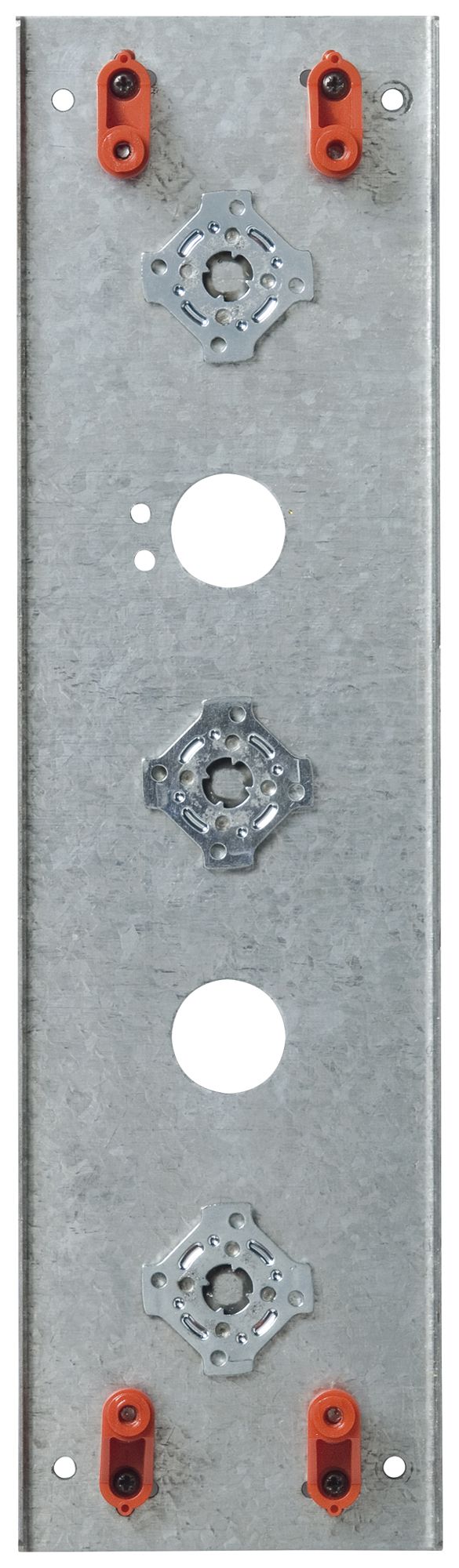 Montageplatte Siedle 3× 84×304×30mm silber