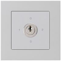 Interruttore rotativo INC kallysto.pro 2/1L grigio chiaro con serratura Kaba 8