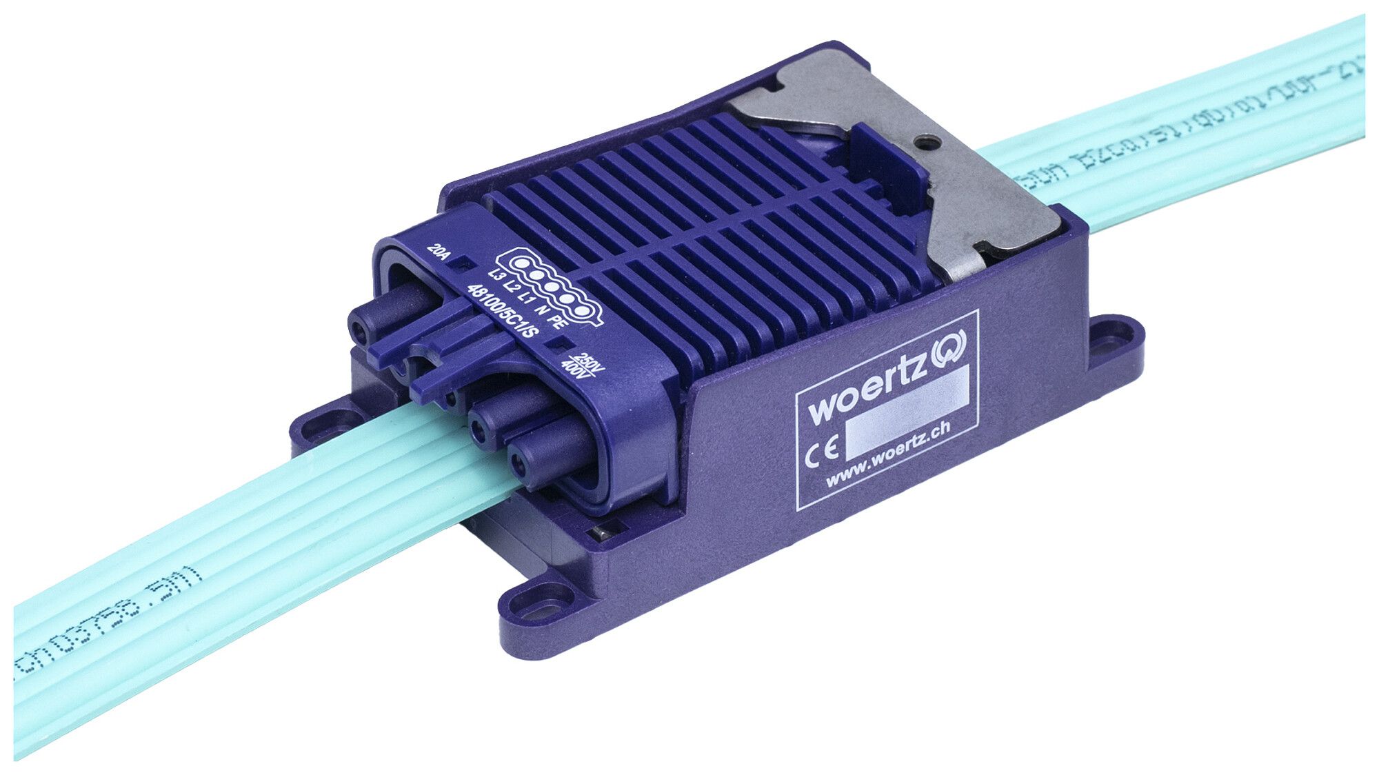 Scatola di raccordo rapida Woertz per cavo piatto Power 5×2.5mm² 5P C1