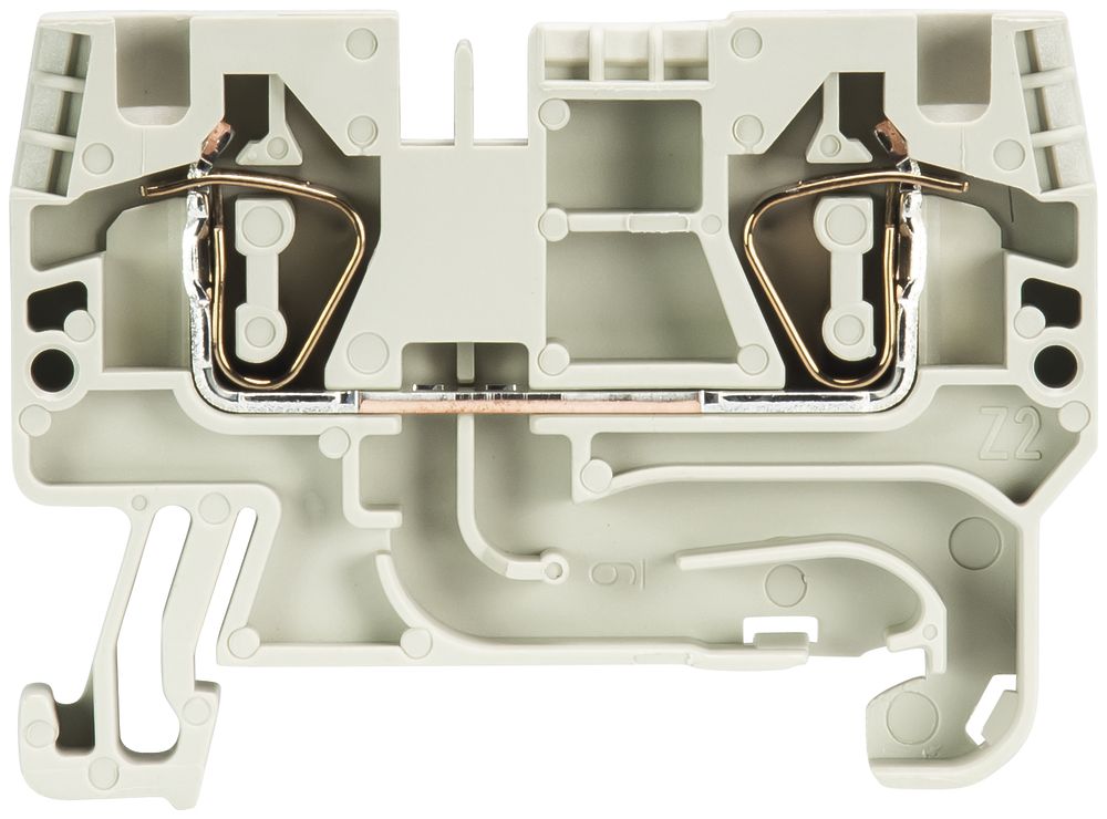 Durchgangs-Reihenklemme WKFN 0.13…6mm² 32A 800V 2×Federz.1 Et.Hutschiene TH35 gr