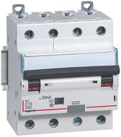 Fehlerstrom-/Leitungsschutzschalter Legrand C 4P 32A 6000A 30mA Typ A