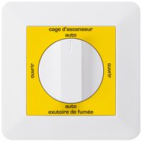 UP-Drehschalter kallysto.trend für Rauchabzug Text französisch weiss