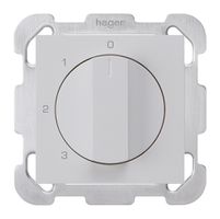 Interrupteur rotatif ENC kallysto 5/1L gris clair avec plaque de fixation