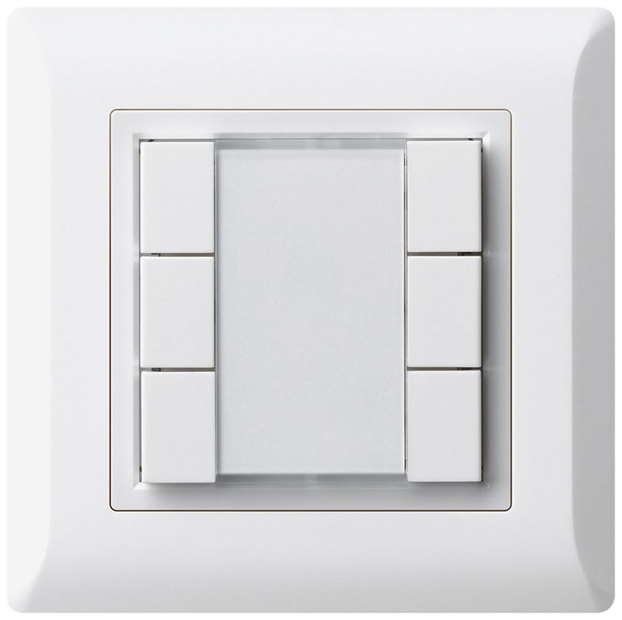 UP-Universaltaster 6×kallysto.line mit LED weiss