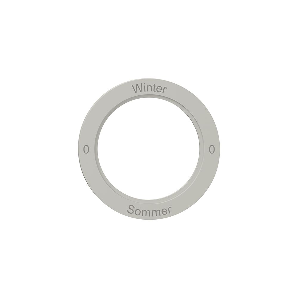 Kennscheibe NEVO, f.Drehschalter, 0-Winter-0-Sommer, lichtgrau