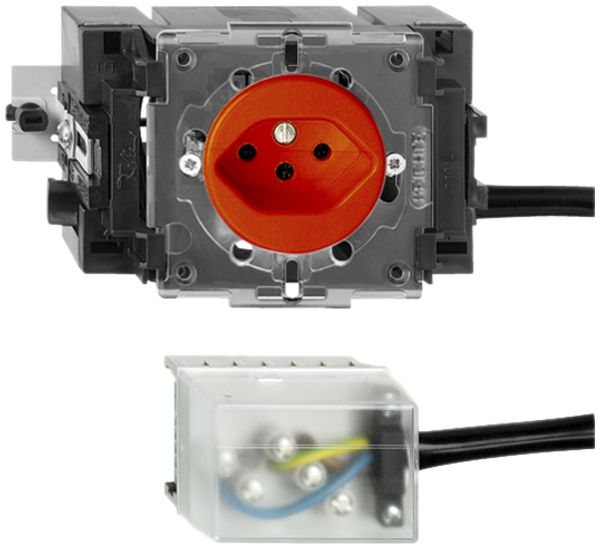 Prise INC FH T13 L2 orange 49…69mm pour câble plat Powerbus