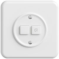 UP-Montageset STANDARDdue Wiser SNAPFIX® f.Druckschalter 1K Szene 2 Tasten ws