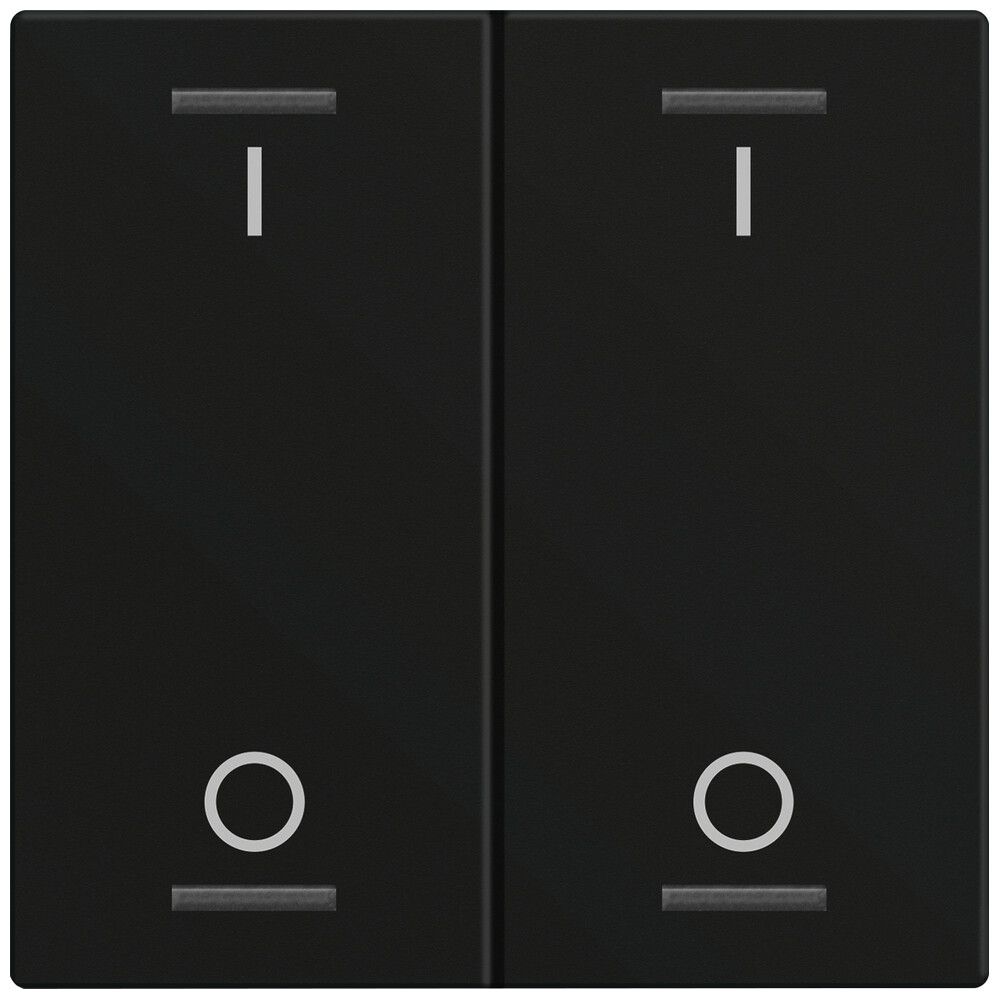 Bascule MDT TAL-60W2B16.02 1t/4a p.touches tactiles noir mat "I/O"