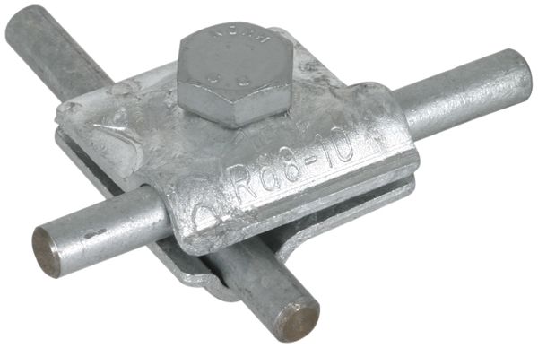 Borne multi-usage Elvatec/DEHN p.conducteur Ø8…10mm acier zingué chaud immersion