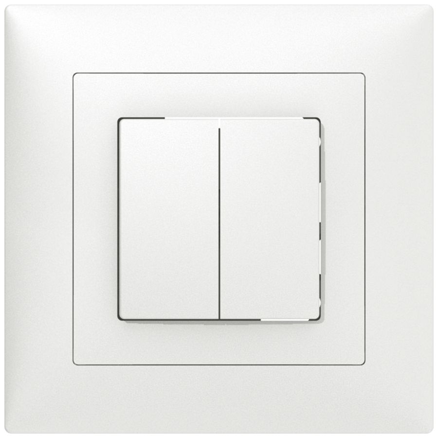 UP-Taster SIDUS B W/1L weiss