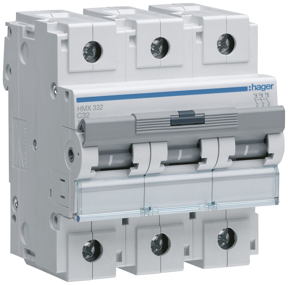 Disjoncteur Hager MCB 3P 400V type C 32A 4.5UM