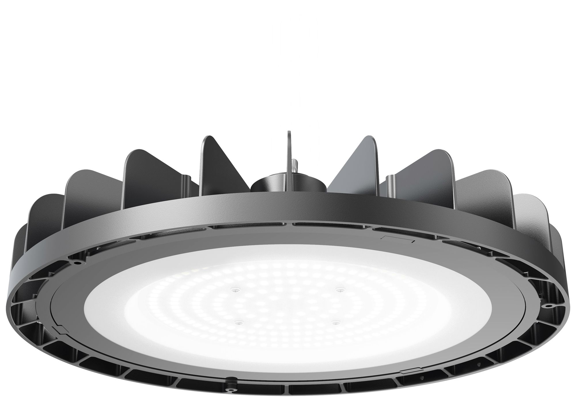 Proiettore capann.LED DOTLUX LIGHTSHOWERdob 150W 19800lm 850 IP65 120° Ø296 ne