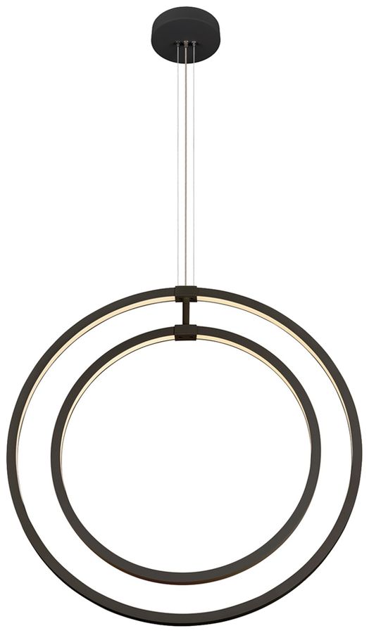 LED-Pendelleuchte SLV ONE VERTICAL 40W 2550lm 2700/3000K Ø800×30mm schwarz