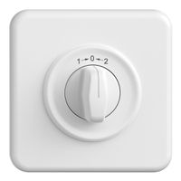 UP-Schwenktaster 1->0<-2 STANDARDdue weiss mit Drehgriff
