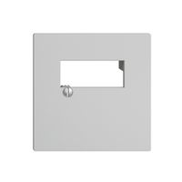 Frontplatte 2×RJ45 EDIZIOdue hellgrau R&M swissline