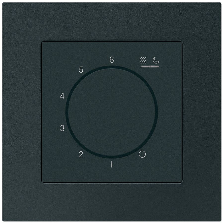 UP-Raumthermostat kallysto.pro An/Aus 230VAC 16A 94×94mm schwarz