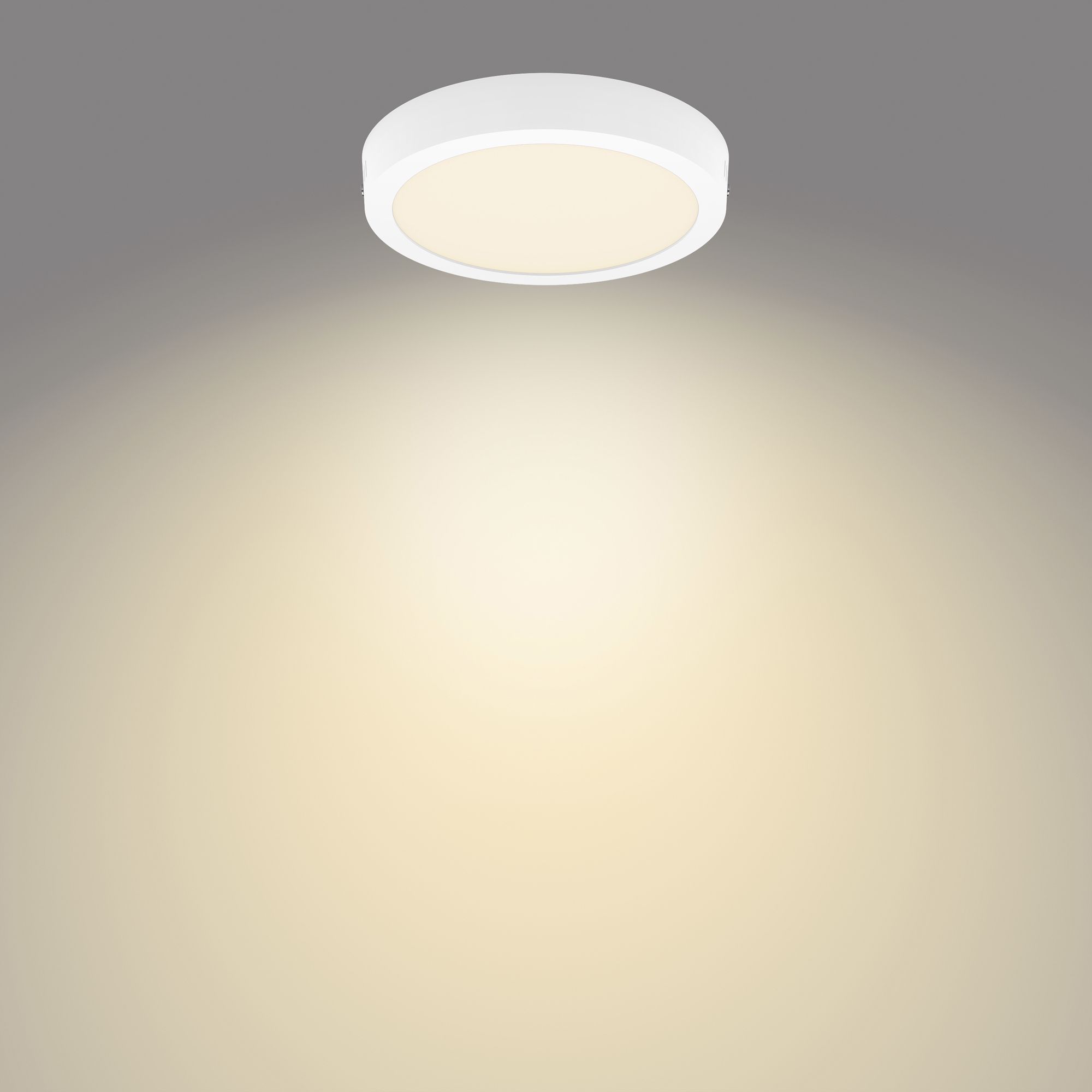 Downlight LED AP Philips Slim Surface 12W 1200lm 827 110° Ø210mm blanc