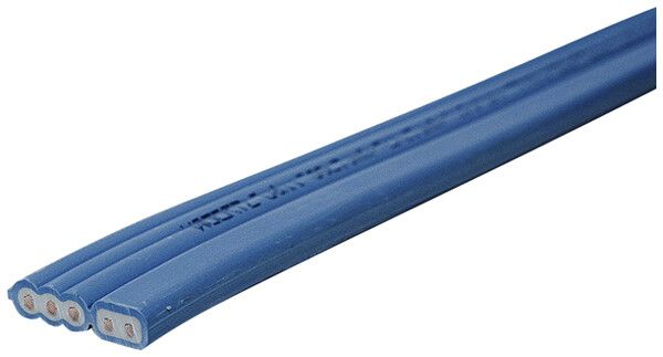 Cavo piatto Woertz DALI 3×2.5+2×1.5mm² blu B2ca