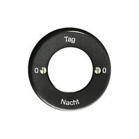 Frontset 0-Tag-0-Nacht schwarz, für Schlüsselschalter FH