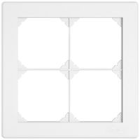 UP-Abdeckrahmen EDIZIO.liv SNAPFIX® 2×2 156×156mm ws