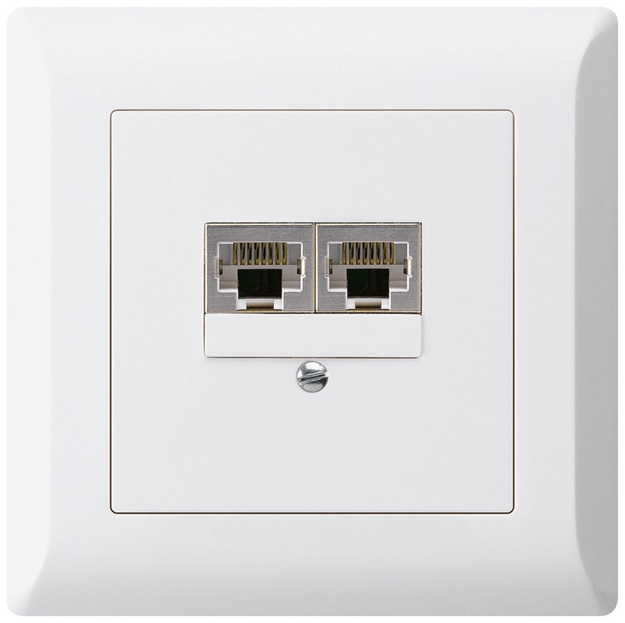 UP-Dose kallysto.line 2×RJ45s getrennt weiss