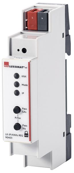 REG-Linienkoppler KNX/IP Luxomat LK-IP/KNXs, KNX Secure, RJ45