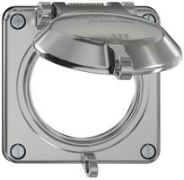 Oberteil ELEMENT SNAPFIX® mit Klappdeckel abschliessbar Ø60mm alu